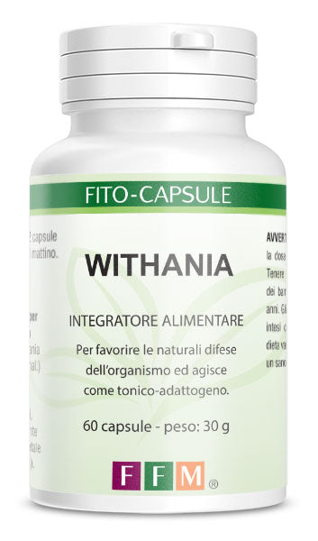Withania ( Withania somnifera) 60 capsule - peso: 30g