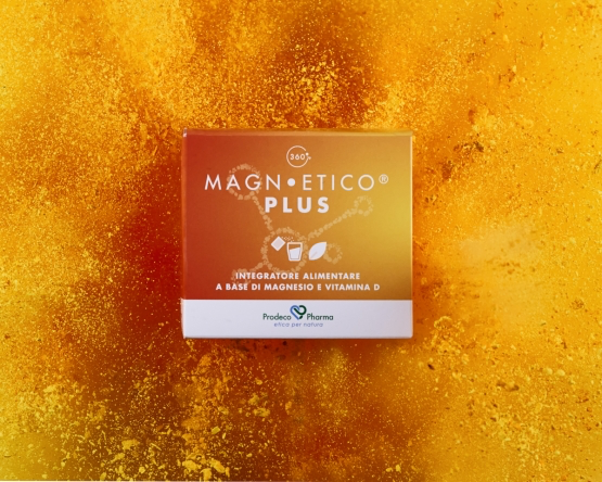 360 MAGN • ETICO PLUS
Integratore alimentare base di Magnesio e Vitamina D3 che favorisce l’equilibrio fisiologico in caso di spossatezza