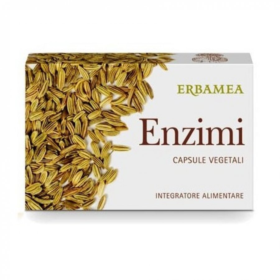 ERBAMEA - ENZIMI 24 COMPRESSE VEGETALI - INTEGRATORE DIGESTIVO NATURALE